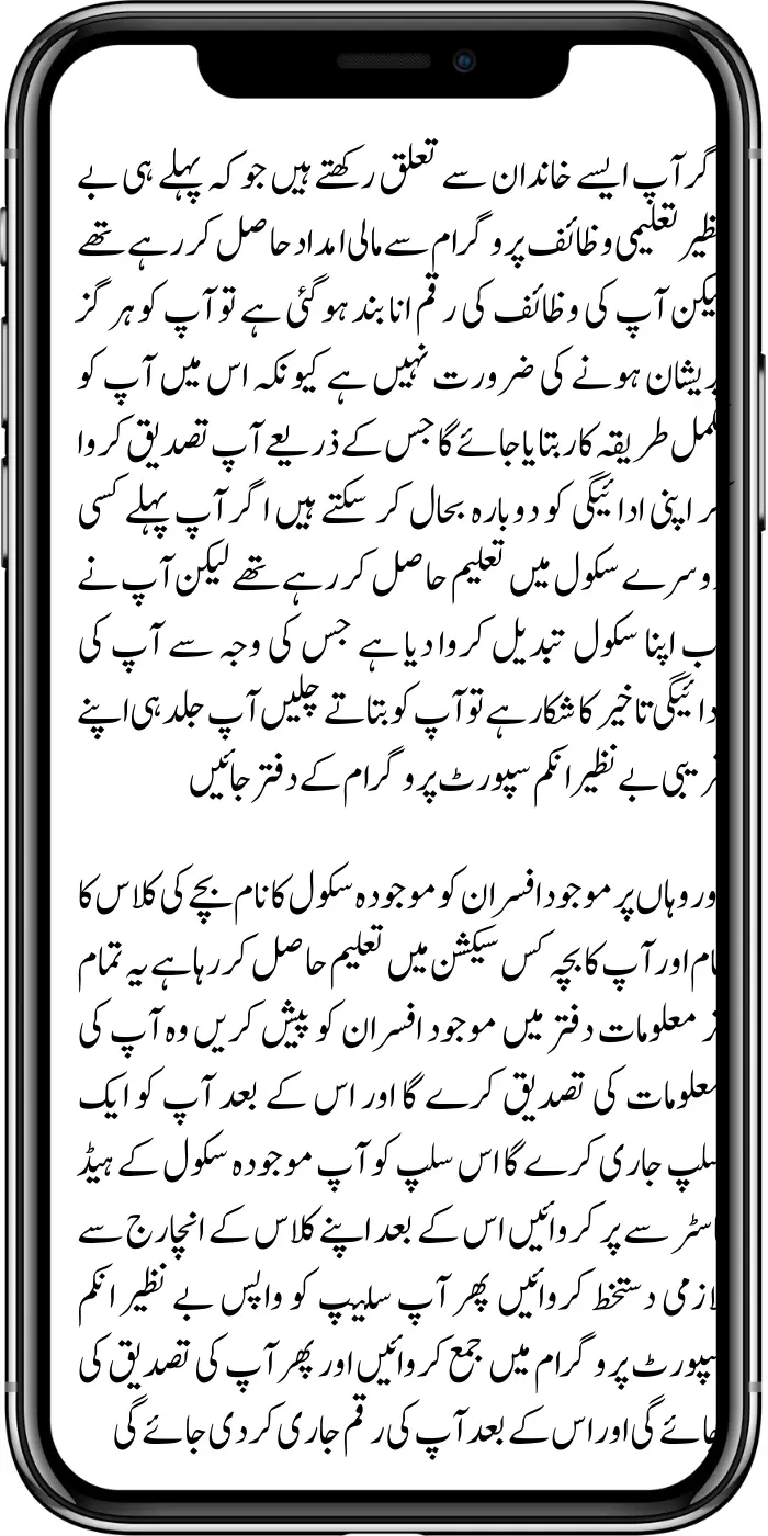 School Verification Process For Benazir Taleemi Wazaif Program