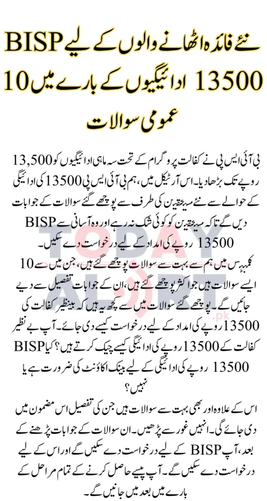 Top 10 FAQs About BISP 13500 Payments for New Beneficiaries